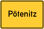 Place name sign Pötenitz