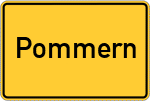 Place name sign Pommern, Mosel