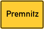 Place name sign Premnitz