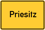 Place name sign Priesitz