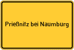 Place name sign Prießnitz bei Naumburg