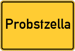 Place name sign Probstzella