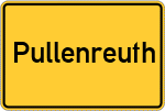 Place name sign Pullenreuth