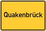 Place name sign Quakenbrück