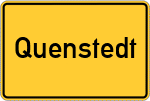 Place name sign Quenstedt