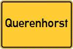 Place name sign Querenhorst