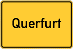 Place name sign Querfurt