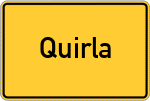 Place name sign Quirla