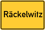 Place name sign Räckelwitz