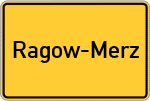 Place name sign Ragow-Merz