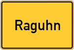 Place name sign Raguhn