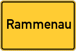 Place name sign Rammenau