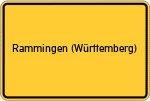 Place name sign Rammingen (Württemberg)