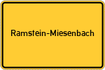 Place name sign Ramstein-Miesenbach