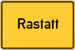Place name sign Rastatt