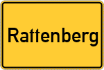 Place name sign Rattenberg, Niederbayern
