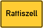 Place name sign Rattiszell