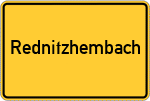 Place name sign Rednitzhembach