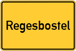 Place name sign Regesbostel