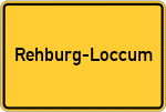 Place name sign Rehburg-Loccum