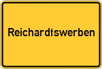 Place name sign Reichardtswerben