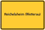 Place name sign Reichelsheim (Wetterau)