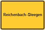 Place name sign Reichenbach-Steegen