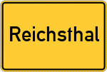 Place name sign Reichsthal