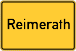 Place name sign Reimerath