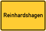 Place name sign Reinhardshagen