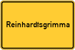 Place name sign Reinhardtsgrimma