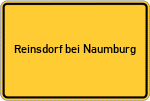 Place name sign Reinsdorf bei Naumburg