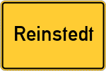 Place name sign Reinstedt