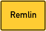 Place name sign Remlin