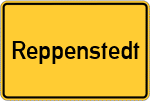 Place name sign Reppenstedt
