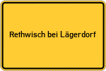Place name sign Rethwisch bei Lägerdorf
