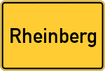 Place name sign Rheinberg
