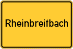 Place name sign Rheinbreitbach