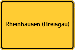 Place name sign Rheinhausen (Breisgau)
