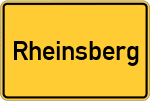 Place name sign Rheinsberg