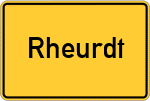 Place name sign Rheurdt