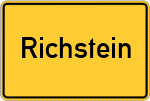 Place name sign Richstein