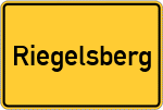 Place name sign Riegelsberg, Saar