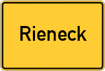 Place name sign Rieneck