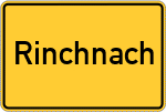 Place name sign Rinchnach