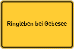 Place name sign Ringleben bei Gebesee