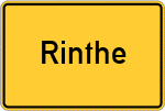 Place name sign Rinthe