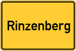 Place name sign Rinzenberg