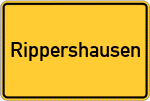 Place name sign Rippershausen