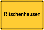 Place name sign Ritschenhausen